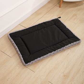 Kahepoolne plüüsist koera pesa — pehme voodi sügis-talveks (Materjal: Kangas; Kategooria: Koduloomade pesa; Sobib: Koer)