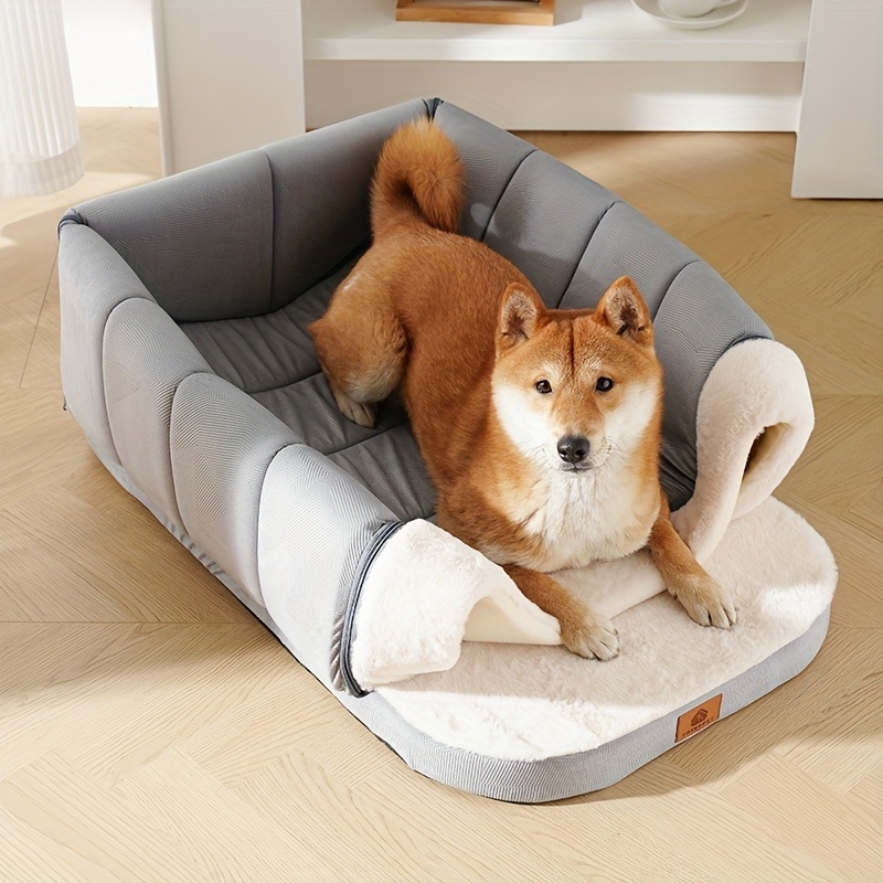 Koerale valmistatud pesas tekstiilist – lemmiklooma pesa koertele, kood 2025-07-04-6