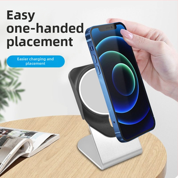 Alumiiniumist sulamist juhtmevaba laadimis alus Apple iPhone jaoks laual kasutamiseks