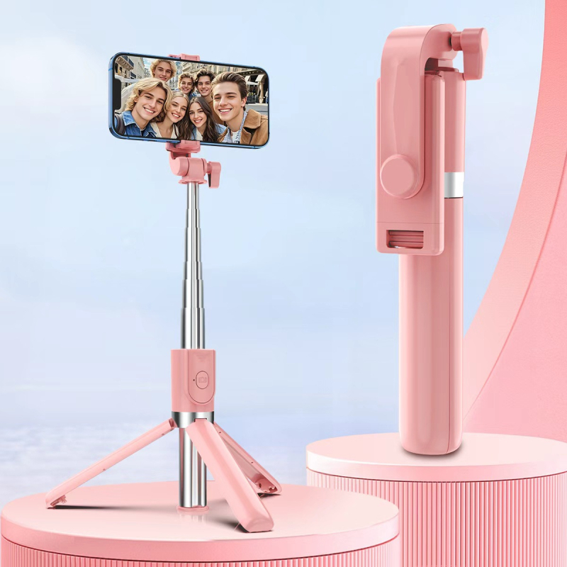 Y Series reisiline selfie-statiiv-tripood - kokkupandav ja laiendatav, roostevabast terasest, Bluetooth kaugjuhtimispult kaasas, kohandamine on toetatud