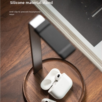 Kõrvaklappide alus mängulauale — pähkliapuu, massiivne puit, alumiiniumi sulam; SN144, 1007428505