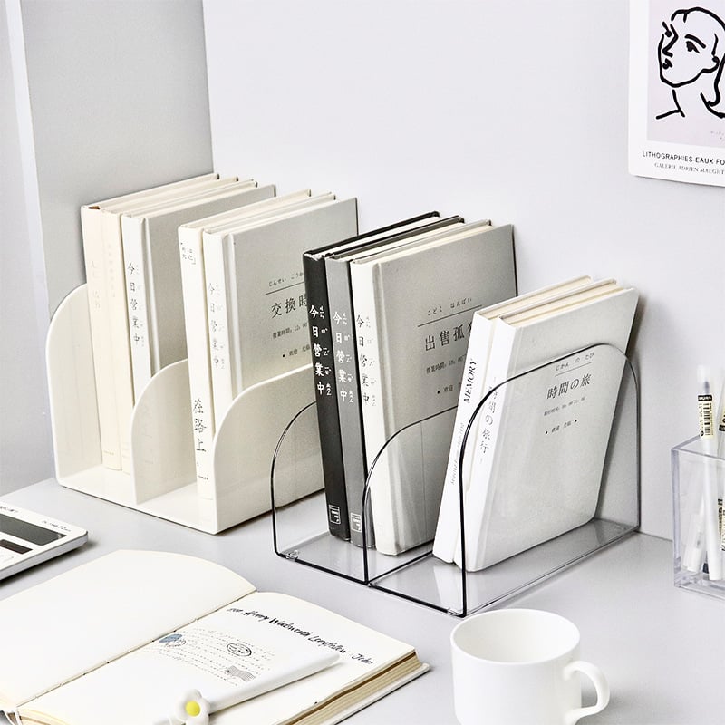 Laual raamatutoestja – plastikust kontorikorraldaja, Shallow Yimi, mudel Book Stand, neto kaal 380 g, pakk 24 tk.