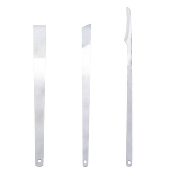 Kolm-osaline pediküüri nuga komplekt roostevabast terasest – kodune pediküüri komplekt