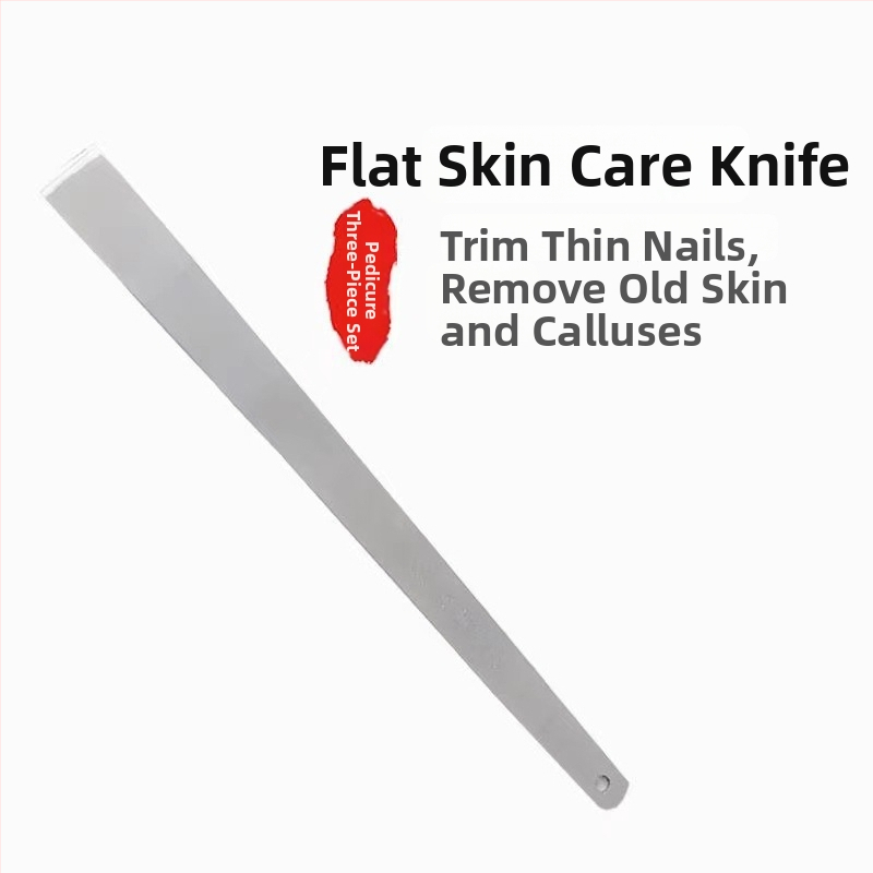 Kolm-osaline pediküüri nuga komplekt roostevabast terasest – kodune pediküüri komplekt