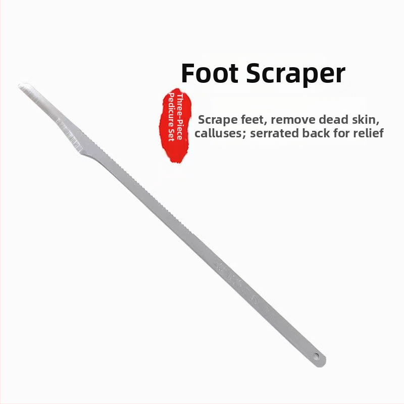 Kolm-osaline pediküüri nuga komplekt roostevabast terasest – kodune pediküüri komplekt