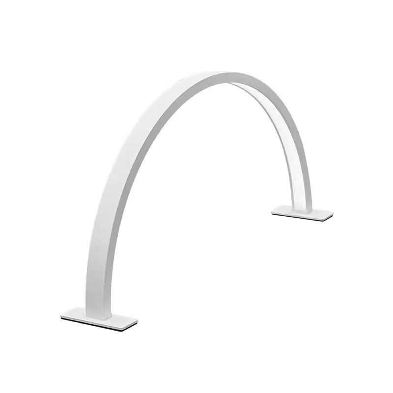 Poolkuu LED-lamp maniküüri jaoks – laua-lamp, silma kaitse, baasvalgustus, plastikust varjus, nupp-lüliti, USB toide