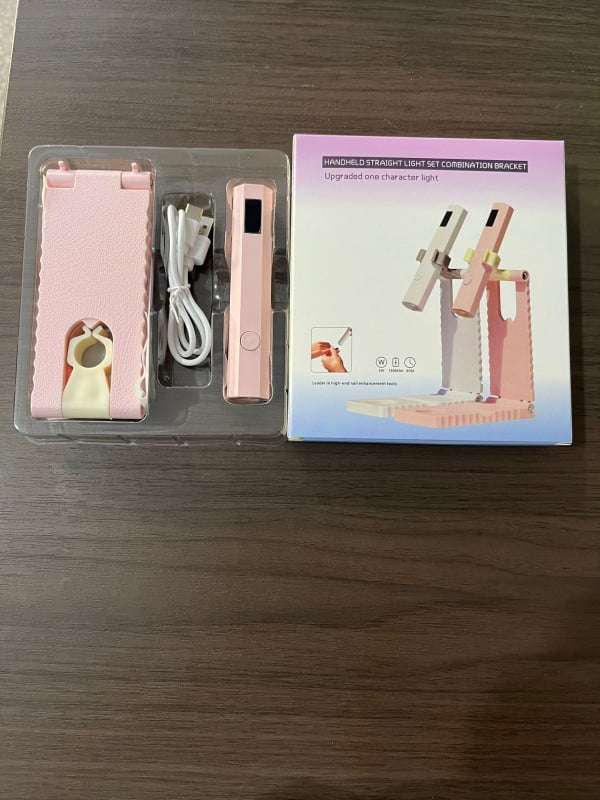 360° pöörlev küünekunstiraam — mitmeotstarbeline telefonitugija ja küüne lampi hoidik, kaasaskantav ABS, 53.9 g