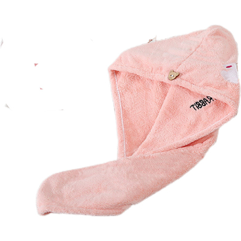 Juukseid kuivatav müts, pikkade kiududega puuvill, 50–79 g, tikitud