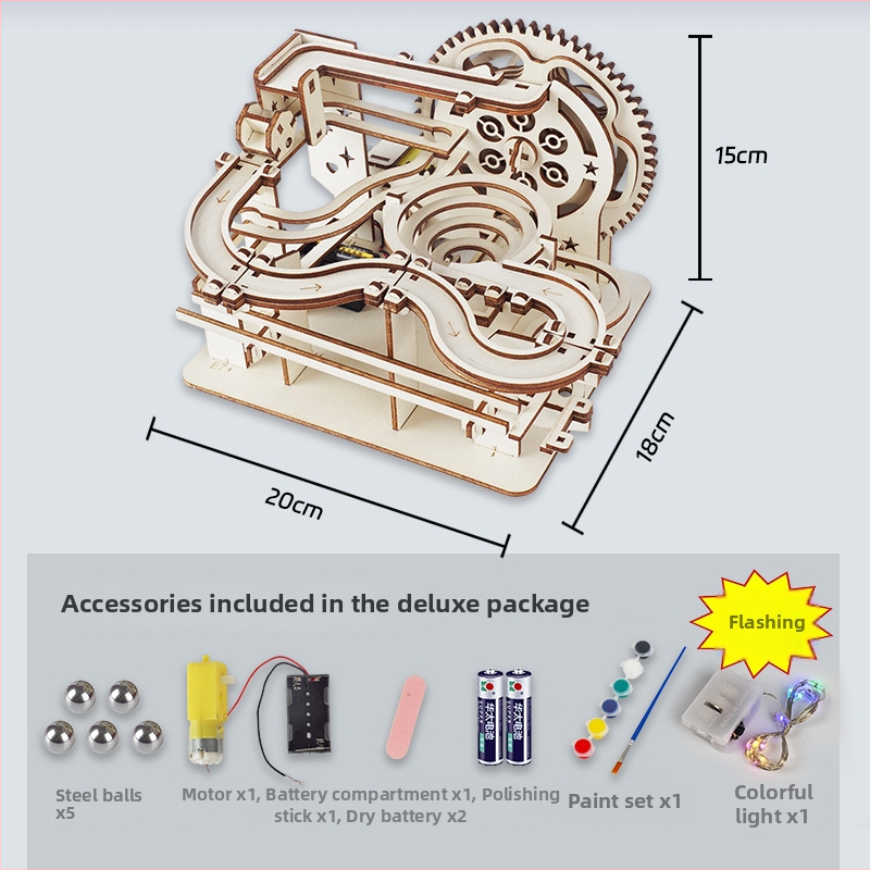 3D puitpusle – DIY kokkupanek lastele 7–14 aastat, keskmine raskusaste