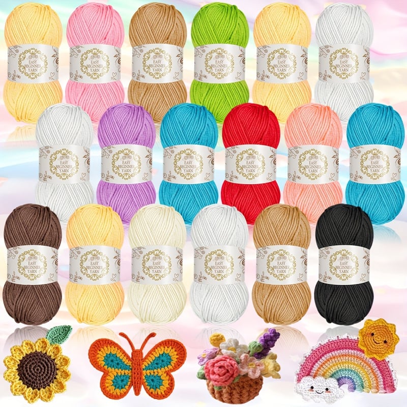 DIY villane lõng käsitööks ja nukkude valmistamiseks — Moodne stiil (Kategooria: Villane lõng; Bränd: Junzhi; Tootekood: Other)