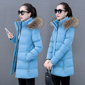 Puuvillane mantel eemaldatava kapuutsiga ja kunstliku karusnaha kaelusega, eesmine tõmblukk, keskmise pikkusega