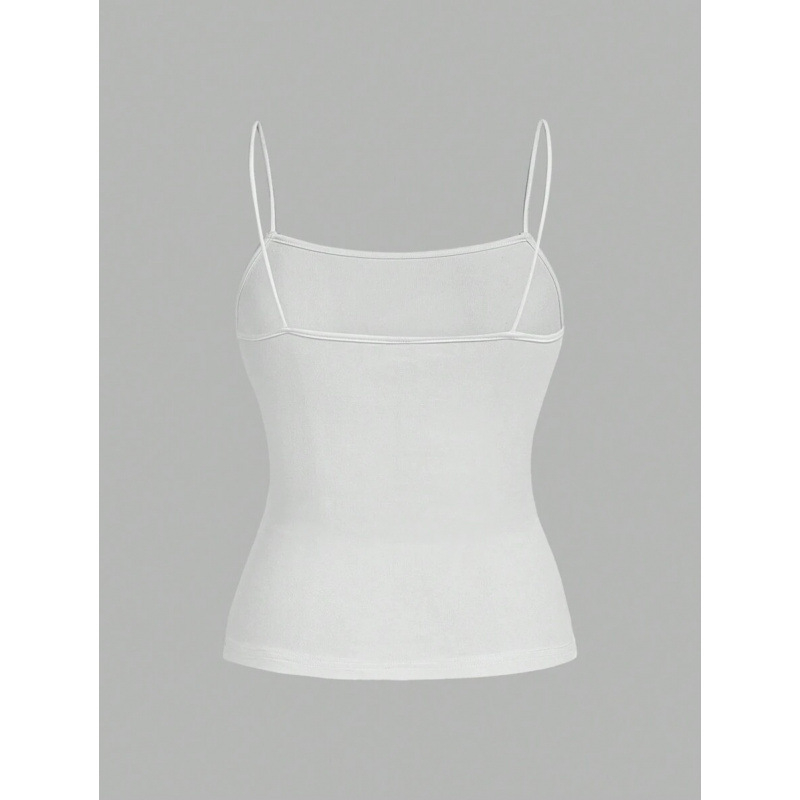 Naiste kolmekomplekt: varrukateta tops pliseeritud ja külje lõhest, kitsas lõige, igapäevane stiil (Cotton-Linen, Vinylon kiud, 2023 suvi, logo muster)