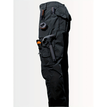 Meeste cargo püksid, vaba lõige, elastne vööd, fleece-vooder, sportlik stiil