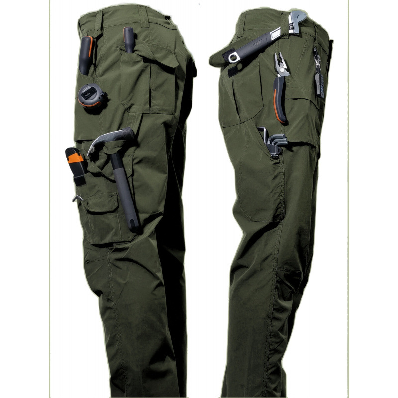 Meeste cargo püksid, vaba lõige, elastne vööd, fleece-vooder, sportlik stiil