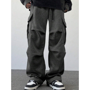 Meeste vaba lõikega tööpüksid taskutega, retro stiil, pikkus 9/10, naturaalne puuvill CVC, mudel P63256, laos, kvaliteedi kontroll, 2022 kevad