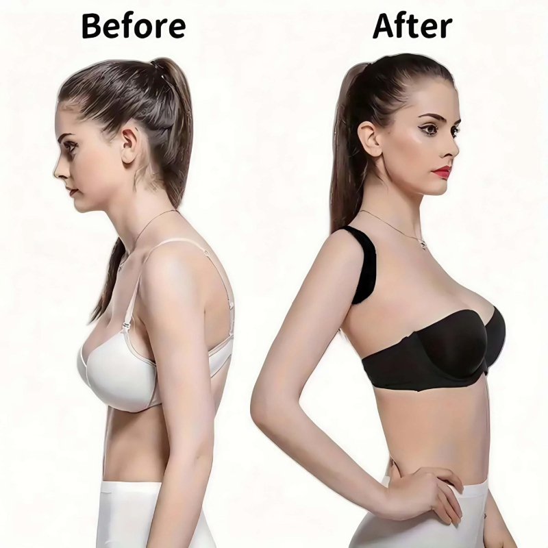 Centură de corecție a posturii – ușoară, respirabilă, anti-kifoza, design cu umeri deschiși, model Q2