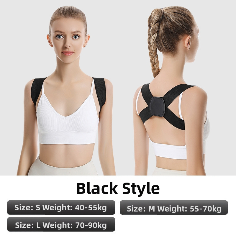 Stājas korekcijas josta – viegla, elpojoša, pret kifozes, atvērts plecu dizains, modelis Q2