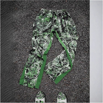 Unisex kamuflaaž spordipüksid sirge lõikega, pikad, vöökoht keskmine, 100% polüester