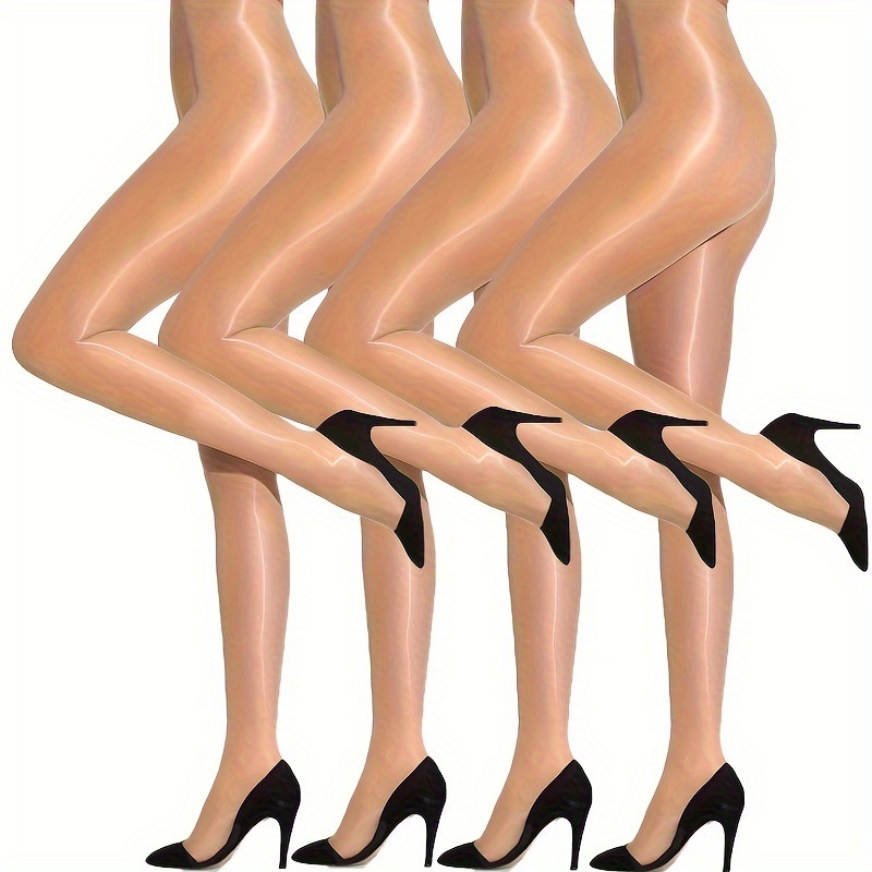 Lesklé pančuchy, 4 páry