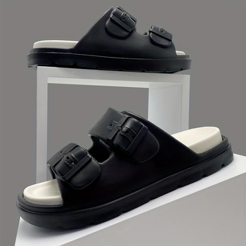 Meeste reguleeritavad sandaalid - hingavad avatud varbaga, libisemiskindlad, sportliku stiiliga, pealmine sametist, konopist põimitud talla, lame talla (talla paksus 0–3 cm)