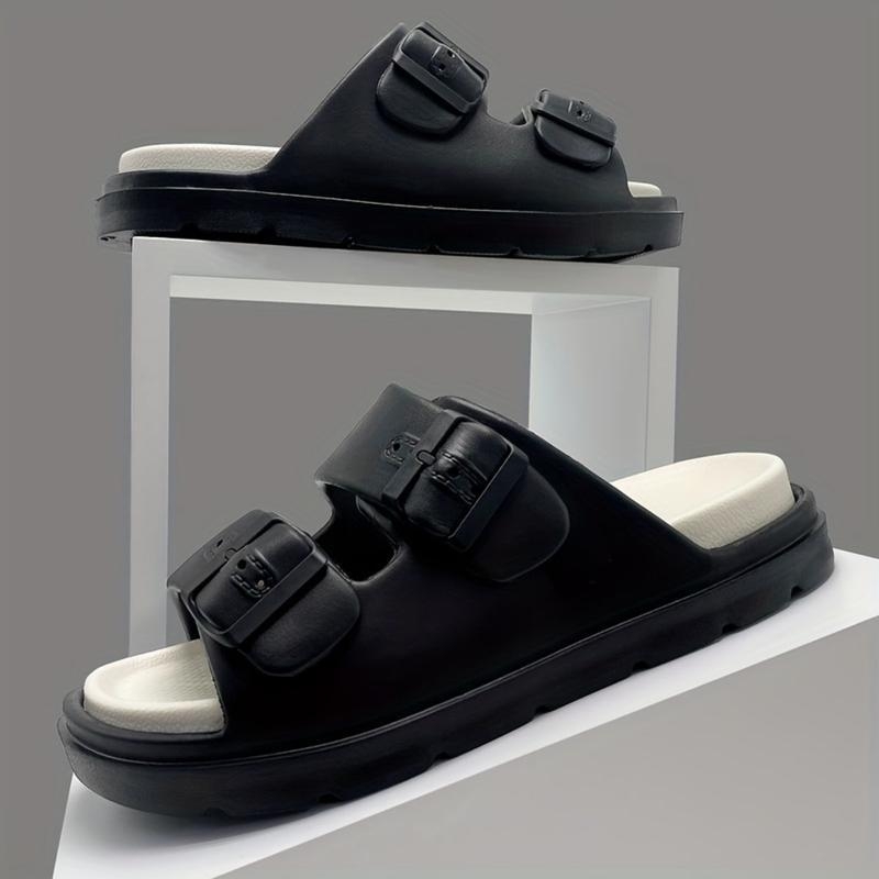 Meeste reguleeritavad sandaalid - hingavad avatud varbaga, libisemiskindlad, sportliku stiiliga, pealmine sametist, konopist põimitud talla, lame talla (talla paksus 0–3 cm)