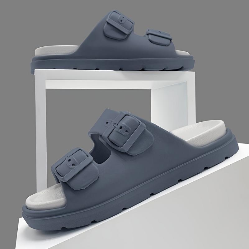 Meeste reguleeritavad sandaalid - hingavad avatud varbaga, libisemiskindlad, sportliku stiiliga, pealmine sametist, konopist põimitud talla, lame talla (talla paksus 0–3 cm)