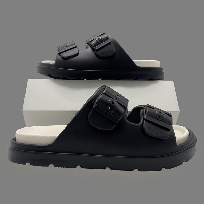 Meeste reguleeritavad sandaalid - hingavad avatud varbaga, libisemiskindlad, sportliku stiiliga, pealmine sametist, konopist põimitud talla, lame talla (talla paksus 0–3 cm)