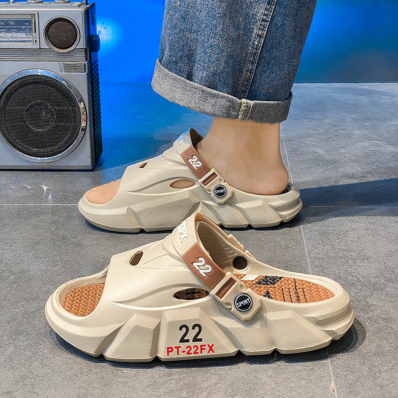 Meeste avatud varbaga sandaalid, paks EVA tallaga, kerged, libisemiskindlad välistingimusteks, sobivad vees sammimiseks