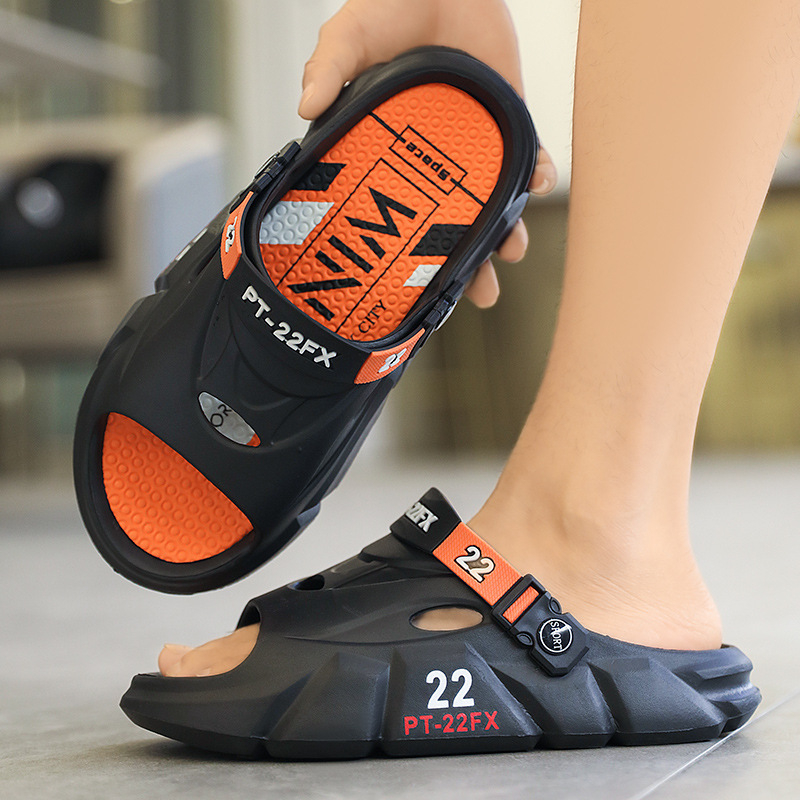 Meeste avatud varbaga sandaalid, paks EVA tallaga, kerged, libisemiskindlad välistingimusteks, sobivad vees sammimiseks