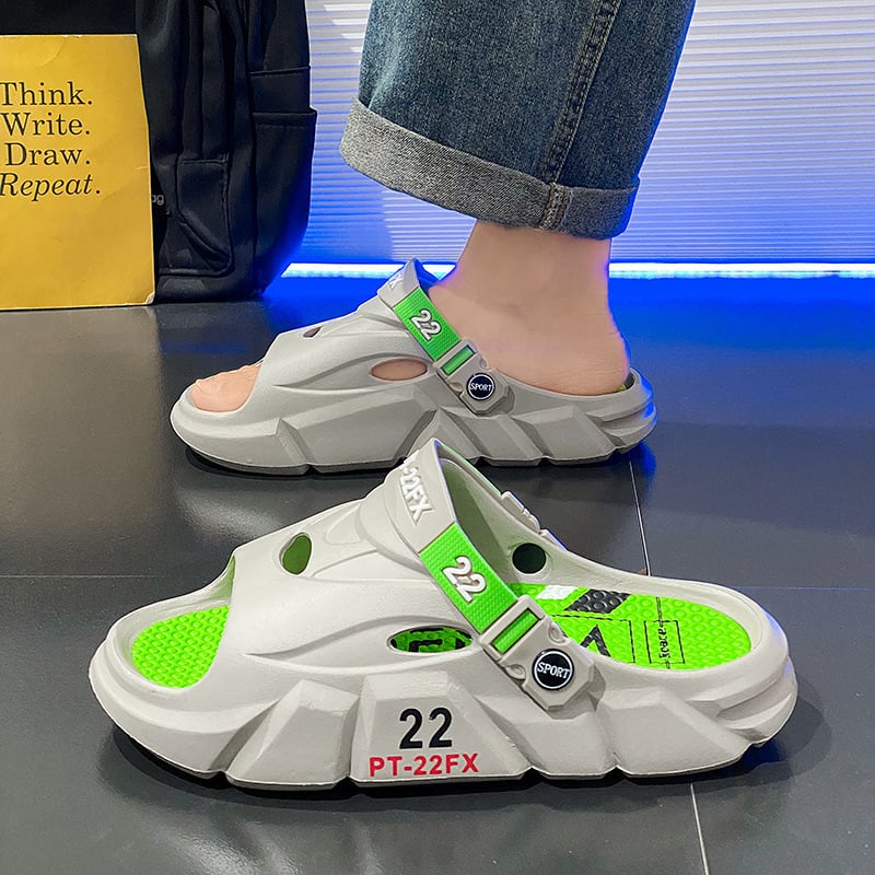 Meeste avatud varbaga sandaalid, paks EVA tallaga, kerged, libisemiskindlad välistingimusteks, sobivad vees sammimiseks