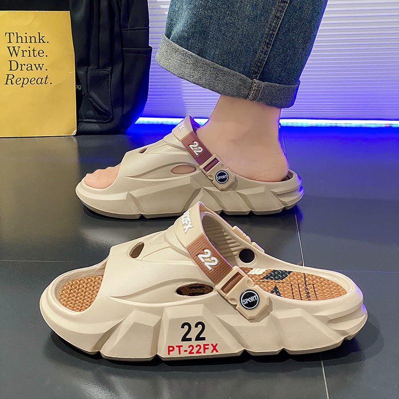 Meeste avatud varbaga sandaalid, paks EVA tallaga, kerged, libisemiskindlad välistingimusteks, sobivad vees sammimiseks