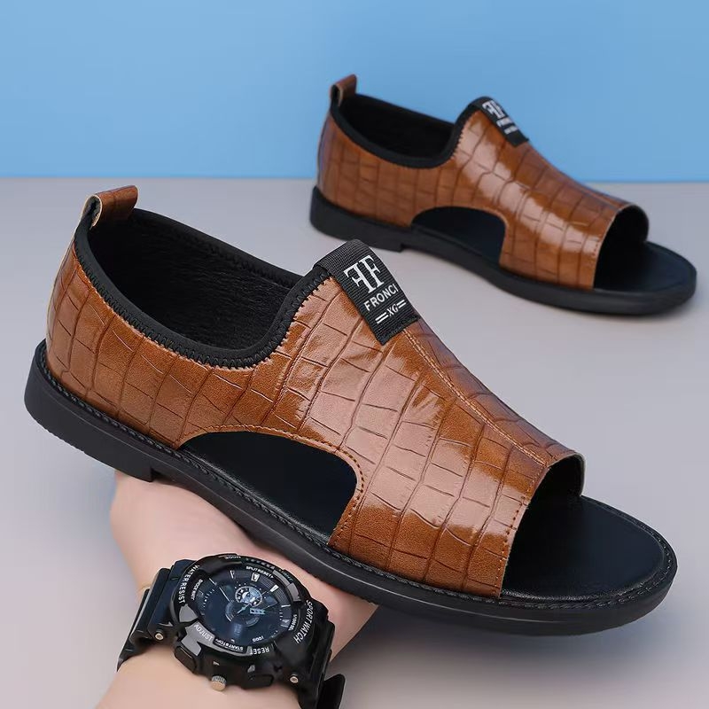 Meeste sandaalid – ülaosa mikrofiibernahk, tallad kumm, kinnitamine slip-on, varvas ümmargune, veekindlad