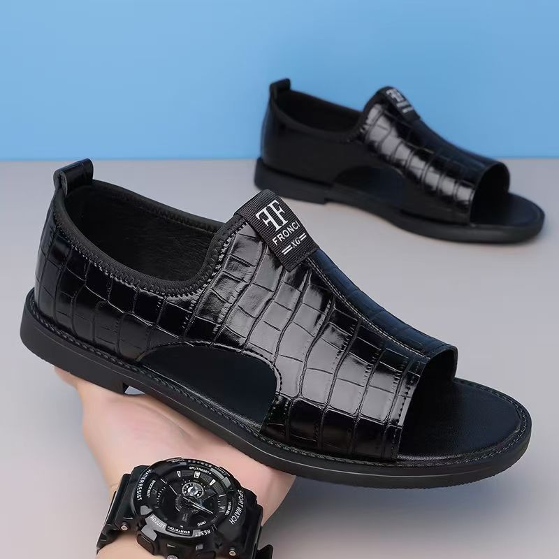 Meeste sandaalid – ülaosa mikrofiibernahk, tallad kumm, kinnitamine slip-on, varvas ümmargune, veekindlad