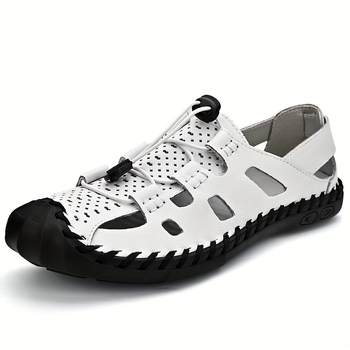 Meeste avatud varbaga sandaalid, veluurist ülaosa, kummist tald, reguleeritav rihm.