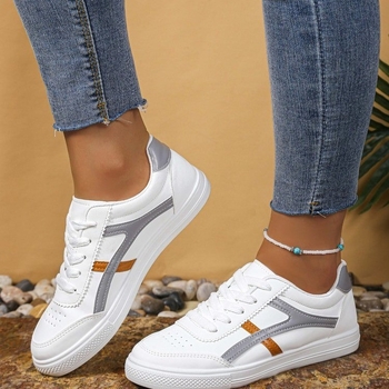 Naiste tossud nööridega, kunstnahk peal, ümmarguse varba, kerge kummist tald, süstimise tehnoloogiaga