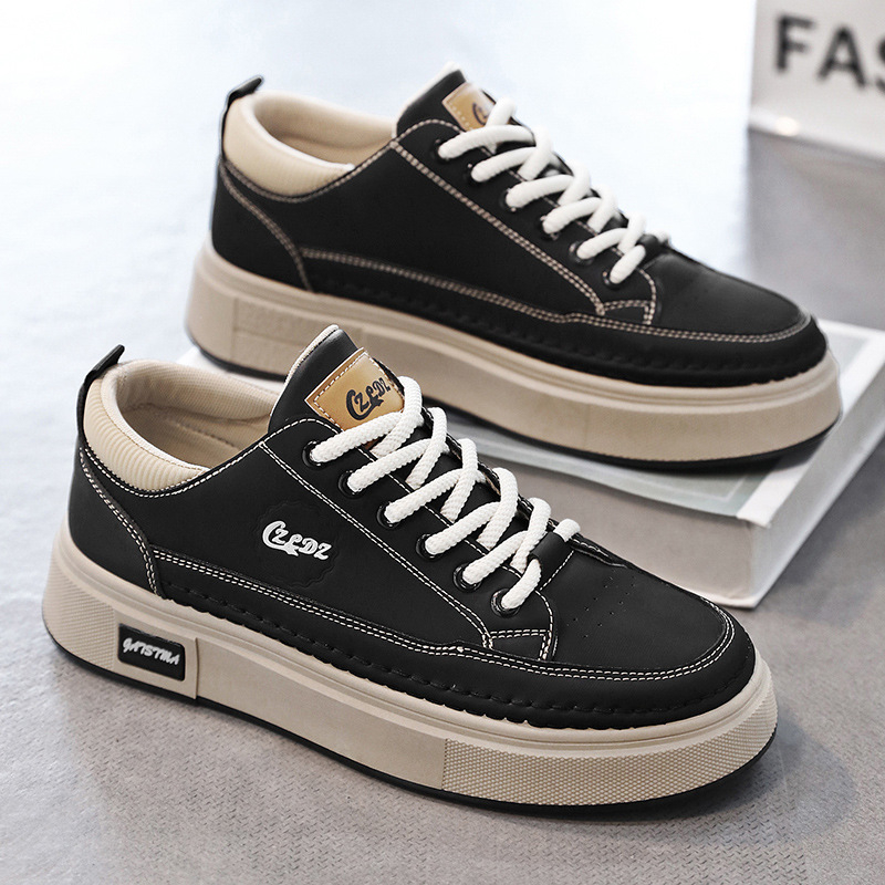 Meeste sportlikud igapäevased jalanõud, hingav PU ülaosa, EVA tald, paeladega kinnituv, madal pahkluu kõrgus