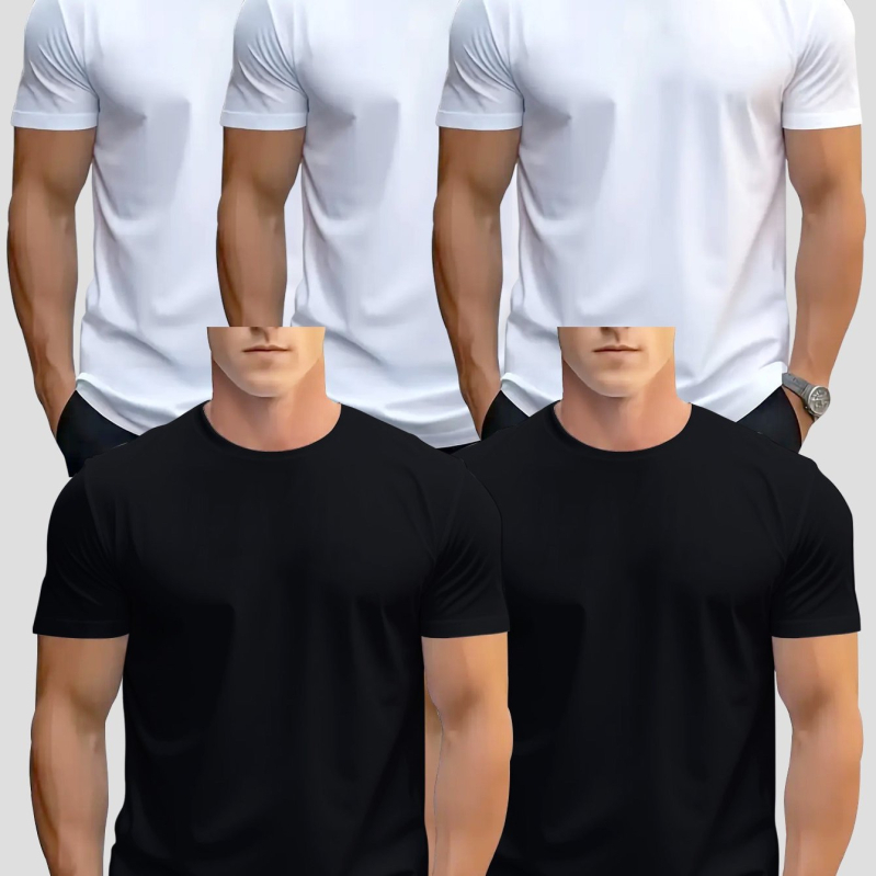 Meeste puuvillane T-särk, 100% puuvill, geomeetriline muster, lühikeste varrukatega, ümmarguse kaelusega