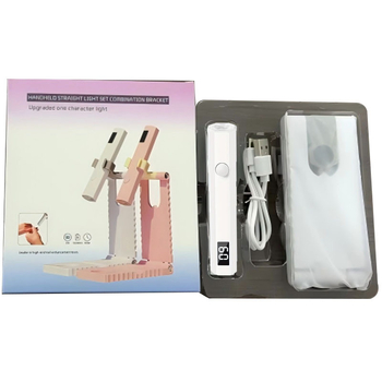 Kompaktne maniküüri lamp, kiire kuivatamine, akudega töötav mudel koos laua statiiviga, digitaalne ekraan