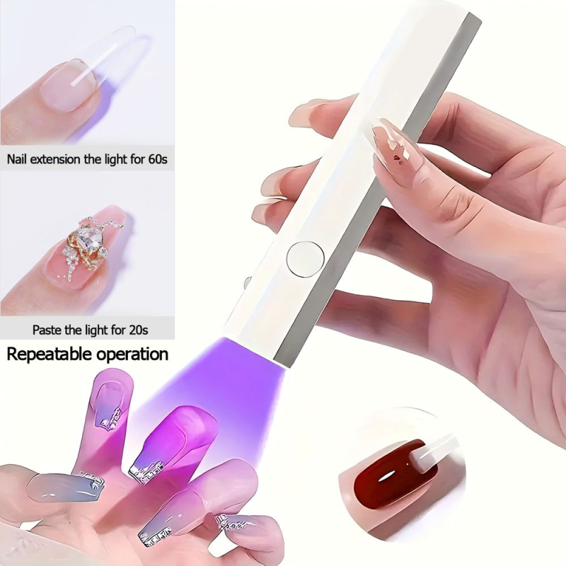 Kompaktne maniküüri lamp, kiire kuivatamine, akudega töötav mudel koos laua statiiviga, digitaalne ekraan