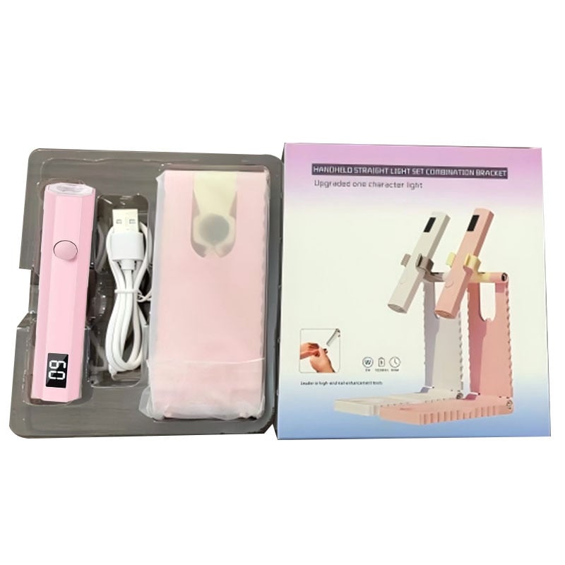 Kompaktne maniküüri lamp, kiire kuivatamine, akudega töötav mudel koos laua statiiviga, digitaalne ekraan