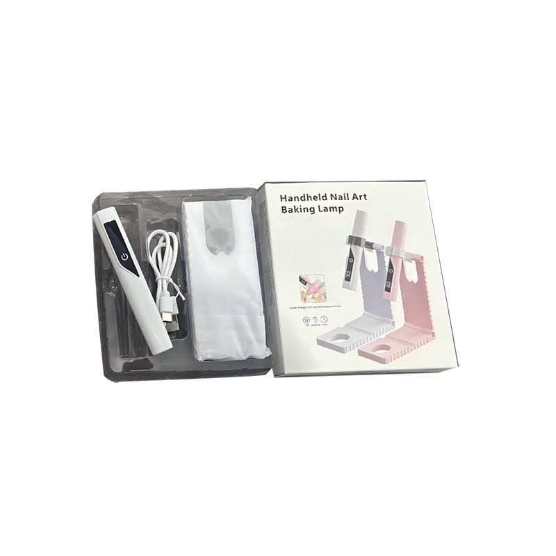 Kompaktne maniküüri lamp, kiire kuivatamine, akudega töötav mudel koos laua statiiviga, digitaalne ekraan