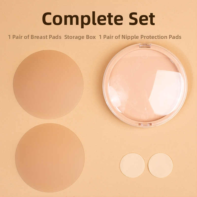 Silikoonist rinna kleebis - hingav, nähtamatu, ultraõhuke, ümmarguse kujuga, seksikas disain