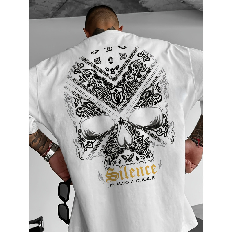 Meeste T-särk trükiga, lühikeste varrukatega, ümmarguse kaelusega, slim fit, 100% polüester