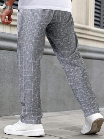 Igapäevased püksid kõrge vöökoht, sirge lõige, Capri pikkus, bambuskiud, kõrge elastsus