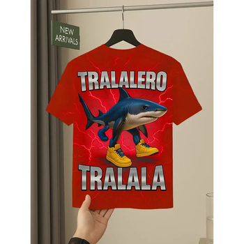 T-särk – 96% puuvill, ümmargune kaelus, lühikesed varrukad, vaba lõige, ühesugune muster, soojusülekande trükk