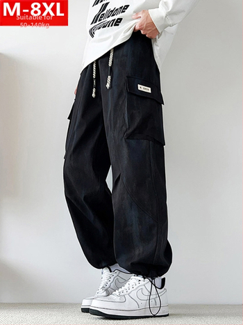 Kargo püksid trükiste taskutega, sirge lõige, keskmine vöökoht, polüesterkangas, pikad püksid kevad-sügisele