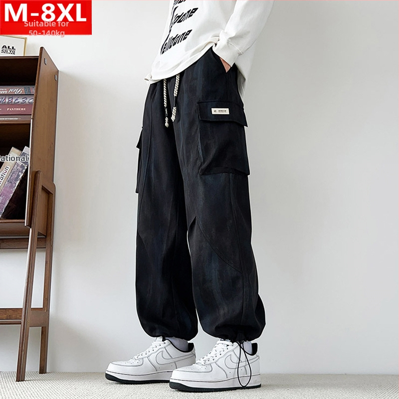 Kargo püksid trükiste taskutega, sirge lõige, keskmine vöökoht, polüesterkangas, pikad püksid kevad-sügisele