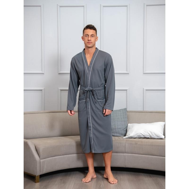 Meeste ööpyjapüksid puuvillast poole fleeceiga karikatuur stiil taskud sidemed