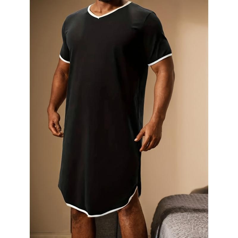 Pánska nočná košeľa Half Fleece a bavlna, jar 2025