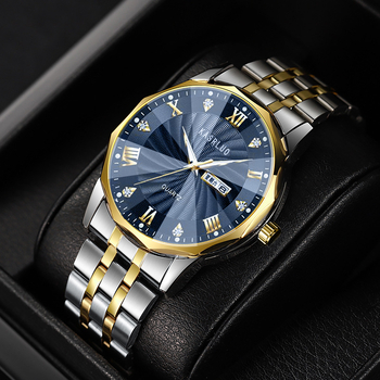 Meeste käekell kvartsliikumise, veekindlus 10 m, kalender ja nädalanäidik, kruvikroon, korpus segust